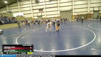 190 lbs Champ. Round 1 - Laylah Casto, Central - Grand Junction vs Yesmina Kava, Cedar Valley