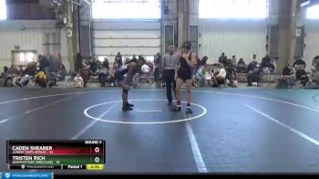 130 lbs Round 3 (4 Team) - Caden Shearer, Junior Terps Xpress vs Tristen Rich, Germantown Wrestling