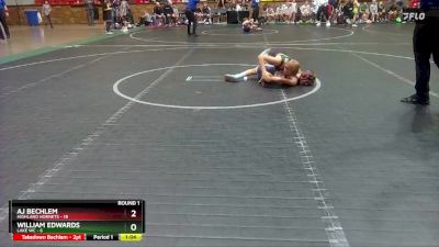 88 lbs Round 1 (4 Team) - AJ Bechlem, Highland Hornets vs William Edwards, Lake WC