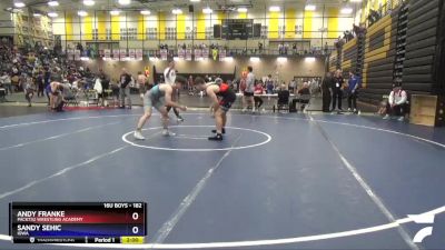 182 lbs Champ. Round 1 - Andy Franke, Pack732 Wrestling Academy vs Sandy Sehic, Iowa