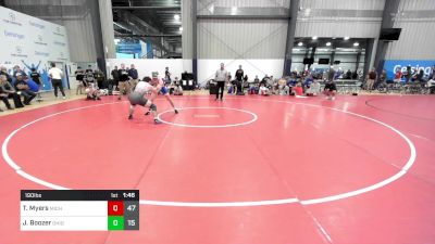 190 lbs Rr Rnd 4 - Trey Myers, Michigan Grapplers vs Justin Boozer, Ohio Titan