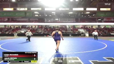 165 lbs 1st Place Match - Kyra Richards, Nampa vs Gavin Brown, Rocky Mountain