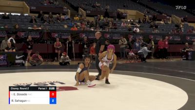 50 lbs Champ. Round 2 - Elizabeth Dosado, Patriot Wrestling Club vs Rayana Sahagun, North Dakota