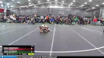 170 lbs Round 1 (4 Team) - Cole Henderson, Dakota Hillbillies vs Rory McManus, South Dakota Fury