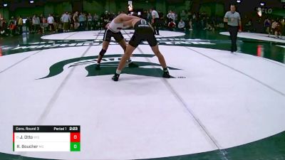 174 lbs Cons. Round 3 - Josh Otto, Wisconsin vs Ryan Boucher, Michigan State