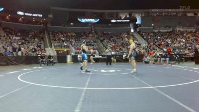 220 lbs Champ. Round 1 - Spencer Watson, Tri-West Hendricks vs Malachi Rios, Charlestown