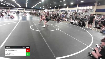 190 lbs Consi Of 8 #2 - Mitchell Semaan, Servite vs Asa Goff, Team Thunder