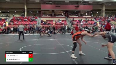 120 lbs Quarterfinal - Hank Kolich, SlyFox Wrestling Academy vs Murphy Randolph, Abilene Kids Wrestling