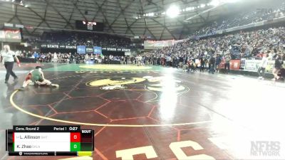 4A 126 lbs Cons. Round 2 - Logan Allinson, South Kitsap vs Kana Zhao, Skyline