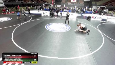 165 lbs Champ. Round 1 - Jeremiah Aboytes, Grappling Grounds Wrestling vs Robert Enkasjan, Terminators Wrestling Club