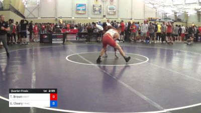 74 kg Quarterfinal - Taylor Brown, West Point RTC vs Elijah Cleary, TMWC/Ohio RTC