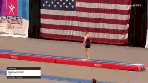 Kayne Johnson - Tumbling, TEG - 2021 USA Gymnastics Championships
