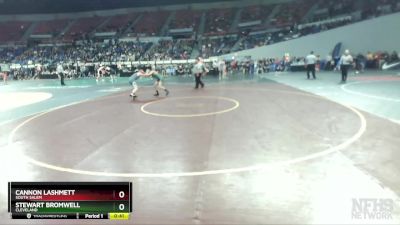 6A-113 lbs Cons. Round 3 - Cannon Lashmett, South Salem vs Stewart Bromwell, Cleveland