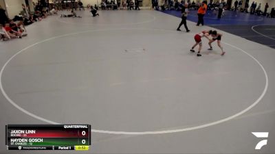 80 lbs Quarterfinals (8 Team) - Jaxon Linn, Rocori vs Hayden Gosch, St. Charles