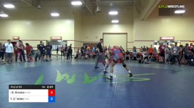 79 kg Rnd Of 64 - Beau Breske, Nebraska vs Tommy O`brien, Pittsburgh Wrestling Club