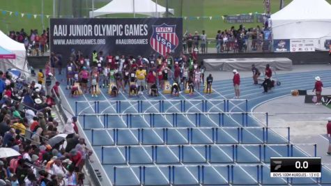 Youth Boys' 100m Hurdles Championship, Semi-Finals 2 - Age 13