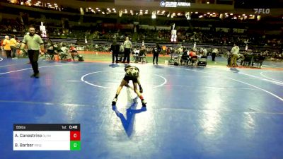 55 lbs Round Of 32 - Arthur J. Canestrino, Olympic vs Brock Barber, Pride Wrestling