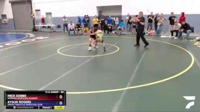 86 lbs Rr1 - Kyson Rogers, Nikiski Freestyle Wrestling Club vs Mick Dobbs, Interior Grappling Academy