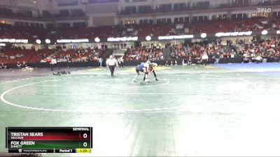 120 lbs Semifinal - Tristan Sears, Vallivue vs Fox Green, Emmett