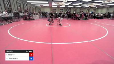 136 lbs Quarterfinal - Tyler Taber, Ny vs Layden Acevedo, Pa