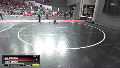 70 lbs Quarterfinal - Ava Boursaw, Mishicot vs Nadia Bernal, Waupun Youth Wrestling Club