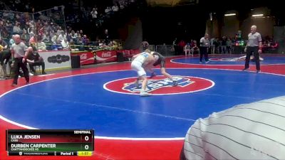 5A-126 lbs Semifinal - Luka Jensen, Cass vs Durben Carpenter, Chattahoochee HS