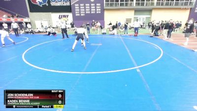 175 lbs Cons. Round 7 - Kaden Bennie, Sanderson Wrestling Academy vs Jon Schoenlein, Askeo International Mat Club