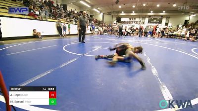 63-67 lbs Rr Rnd 1 - Jaxon Cope, Hilldale Youth Wrestling Club vs Maze Spruell, Pryor Tigers