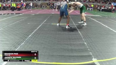 D4-215 lbs Champ. Round 1 - Andrew Baldwin, Pine River Area HS vs Brandon Pass, Ithaca HS