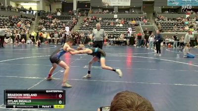 75 lbs Quarterfinal - Dylan Ingalls, Legends Of Gold vs Braedon Wieland, Sherman Challengers