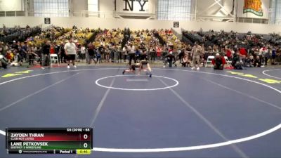 65 lbs Semifinal - Lane Petkovsek, District 3 Wrestling vs Zayden Thran, Club Not Listed