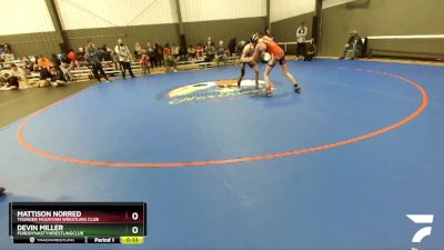 120-126 lbs Cons. Round 2 - Devin Miller, FordDynastyWrestlingClub vs Mattison Norred, Thunder Mountain Wrestling Club