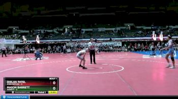 125 lbs Semis (4 Team) - Dhilan Patel, John Hopkins vs Mason Barrett, Averett