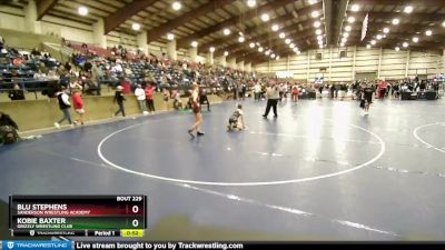 106 lbs Cons. Round 1 - Kobie Baxter, Grizzly Wrestling Club vs Blu Stephens, Sanderson Wrestling Academy