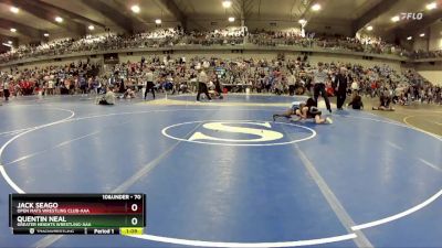 70 lbs Champ. Round 2 - Quentin Neal, Greater Heights Wrestling-AAA vs Jack Seago, Open Mats Wrestling Club-AAA