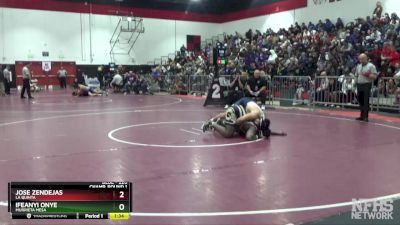 220 lbs Champ. Round 1 - Ifeanyi Onye, Murrieta Mesa vs Jose Zendejas, La Quinta