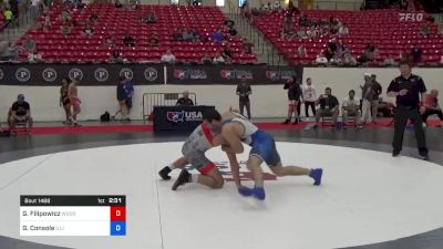 79 kg Rnd Of 32 - Gunner Filipowicz, Woodward Academy High School Wrestling vs Gaetano Console, Illinois