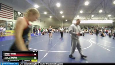 140 lbs Quarterfinal - Hailey Tibbs, Herriman vs Veil Foreman, Wyoming Unattached