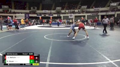 132 Elite Varsity Cons. Round 5 - Jordan Weltzin, Thompson vs Brennan Boyer, Teurlings Catholic