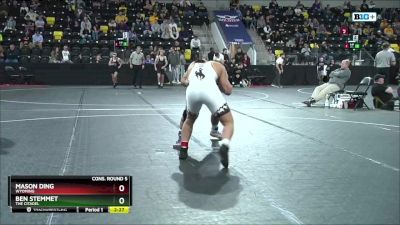 285 lbs Cons. Round 5 - Mason Ding, Wyoming vs Ben Stemmet, The Citadel