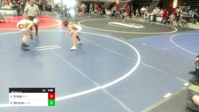 83 lbs Rr Rnd 2 - John Griego, WLV Junior Wrestling vs Cody Bergren, Lakewood Tigers