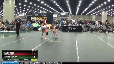 116 lbs Semis (4 Team) - Faith Cole, Iowa Wesleyan vs Avery Ashley, Oklahoma City