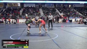 135 lbs 1st Place Match - Hailey Ramos, Dodge City Academy vs Leighanna Patz, Bullpup