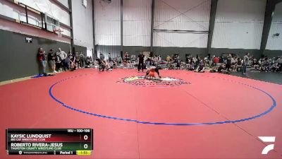 100-106 lbs Semifinal - Kaysic Lundquist, Big Cat Wrestling Club vs Roberto Rivera-jesus, Thurston County Wrestling Club