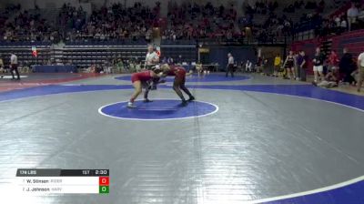 174 lbs Quarterfinal - Wayne Stinson, Rider vs Josef Johnson, Harvard