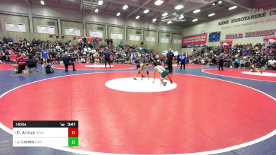 140 lbs Consi Of 4 - David Arroyo, Reedley vs Jesus Loreto, Dinuba