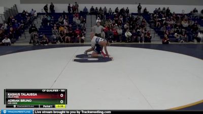 165 lbs Cons. Round 3 - Kashus Talauega, Villa Park vs Adrian Bruno, Los Osos