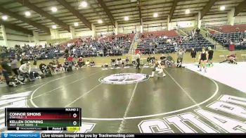 92 lbs Round 2 (4 Team) - Connor Simons, Utah Gold vs KELLEN DOWNING, West Coast Riders