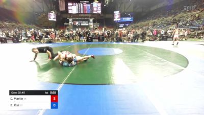 120 lbs Cons 32 #2 - Colin Martin, Virginia vs Griffin Rial, Colorado