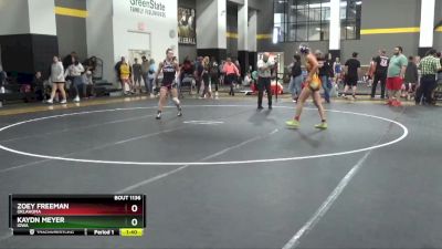 124 lbs Round 4 - Zoey Freeman, Oklahoma vs Kaydn Meyer, Iowa